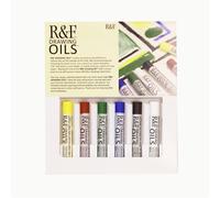 R&F Drawing Oils Introductory Color Set 6 12 ml colors