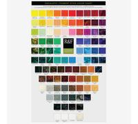 R&F : Encaustic (Wax Paint) : Hand Painted Colour Chart