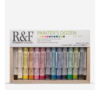 R&F : Pigment Stick Set : 38ml : Painters Dozen Set 1 : 12 Colours