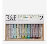 R&F : Pigment Stick Set : 38ml : Painters Dozen Set 2 : 12 Colours