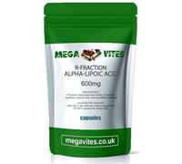 R-Fraction Alpha-LIPOIC Acid ('R' Isomer of α-lipoic Acid) Capsules 600mg x 30 - MEGAVITES AMINOLAB