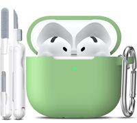 R-fun for AirPods 4 Case & AirPods 5 Case Soft Silicone -Avocado | Compatible with Apple AirPods 4th Generation & AirPods 5, Cleaning Kit & Keychain Included, Unisex All-around Protection