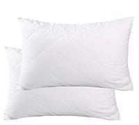 R&G 1 X Quilted Luxury Shredded Memory Foam Anti-Allergy Bed Pillow, Orthopaedic Head Neck Pillow, Quilted Micro Fibre Cover, Shredded Memory Foam Filling