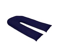 R&G 9FT U SHAPE FULL BODY BACK SUPPORT EXTRA FILL NURSING 9FT PREGNANCY MATERNITY PILLOW UK MANUFACTURED (NAVY BLUE)