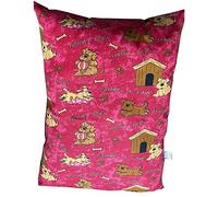 R&G Large Pet Dog Bed Cover, Zipped Removable & Washable Cushion Cover Super Soft Pet Bed, Printed Filled Cushion 29 x 39 Easy to Clean & Machine Washable Pet Bed Pillow