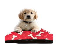 R&G Large Pet Dog Bed Cover, Zipped Removable & Washable Cushion Cover Super Soft Pet Bed, Printed Filled Cushion 29 x 39 Easy to Clean & Machine Washable Pet Bed Pillow