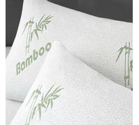 R&G Super Soft Bounce Back Bamboo Pillow Hypoallergenic & Antibacterial Pillow for Neck Pain Relief Luxury and Sleeping Adjustable - Perfect for Side Sleeper (1)