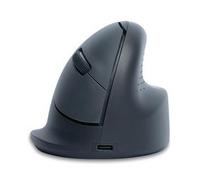 R-Go HE Basic ergonomic mouse, wireless Bluetooth 5.0, Rechargeable, Vertical design, 1600DPI and 3 Buttons, Prevents tennis elbow/RSI arm, For Windows/Mac - Black
