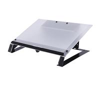 R-Go Read2Write Document Holder, Writing Slope, Adjustable, for documents/folders/dossiers, Matte Acrylic