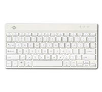 R-Go Compact Break Keyboard, Bluetooth 5.0, QWERTY US Layout, with Anti-RSI Software, Ergonomic Flat Design, Compatible with Windows/Microsoft/Linux/Mac, White