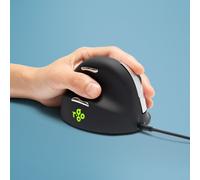 R-Go Tools Ergonomic mouse R-Go HE Break with break software, large (hand size ≥ 185 mm), left-handed, Wired, black