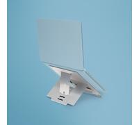 R-Go Tools Laptop stand R-Go Riser Flexible, adjustable folding laptop riser, ergonomic, Hylite aluminum, silver