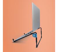 R-Go Tools Laptop stand R-Go Steel Travel, ergonomic and foldable, suitable for 10-22 inch laptop, black