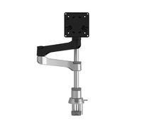 R-Go Zepher 4 C2 Single Monitor Arm Desk Mount Adjustable Black/Silver