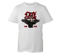 R.I.P Ozzy T-Shirts, Osbourne 1948-2025 Tshirt, Ozzy Tribute T-Shirt, English Singer Shirts Adults Kids Top(White, 2XL)