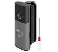 R-ing Doorbell Angle Mount, 30-55 Degrees Adjustable Door Mount for Wired Doorbell Pro/Plus(Newest Model), Widen Corner View Kit, Left/Right Universal Installation for House(Black)