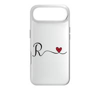 R Initial Heart Letter Monogram Gift Case for iPhone Air