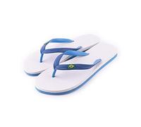 R-ISLAND Men's flip flops, Brazil logo, adult, great for home, beach pool.