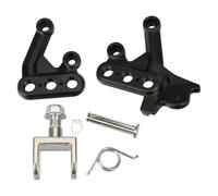 R&L Aluminum Alloy Foot Peg Brackets for Surron for Light Bee X/S, Black