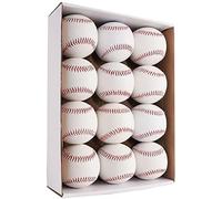 R&L Official Size Blank Practice Training Baseballs 12 Balls Pack Blank Baseball Sports Youth/Adult for League Play, Pitching, Batting, Fielding, Autograph, Gifts(One Dozen)