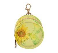 R Letter Flower Yellow Newborned Boy Pacifier Case Holder with Zipper and Clip Wristlet Wallet Key Holder, Everything Storage pouching para guardar chupones