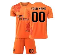 R. M. Football Kits for Boys Personalised Football Kit with Name Number Custom Jersey Shirts & Shorts Set for Men Football Gifts for Kids Adult #A05