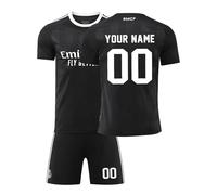R. M. Football Kits for Boys Personalised Football Kit with Name Number Custom Jersey Shirts & Shorts Set for Men Football Gifts for Kids Adult #A19