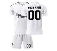 R. M. Football Kits for Boys Personalised Football Kit with Name Number Custom Jersey Shirts & Shorts Set for Men Football Gifts for Kids Adult #A14