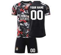 R. M. Football Kits for Boys Personalised Football Kit with Name Number Custom Jersey Shirts & Shorts Set for Men Football Gifts for Kids Adult #A11