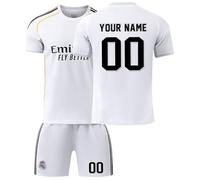 R. M. Football Kits for Boys Personalised Football Kit with Name Number Custom Jersey Shirts & Shorts Set for Men Football Gifts for Kids Adult #A20