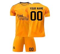 R. M. Football Kits for Boys Personalised Football Kit with Name Number Custom Jersey Shirts & Shorts Set for Men Football Gifts for Kids Adult #A06