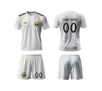 R.M. Football Kits for Kids, Personalised Football Kit Kids with Name Number,Team Logo,R.M.Custom Jersey Shirts for Club World Cup 2025, Football Gifts for Boys Men Women