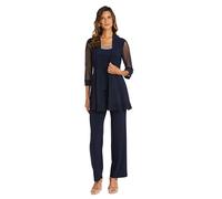 R&M Richards Women's Business Suit Pants Set, Navy, 10