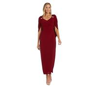 R&M Richards Women's Empress Silhouette Gown Dress, Red, 14