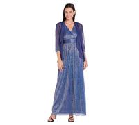 R&M Richards Womens The Luminous Chiffon Set, Baltic/Blue, 16