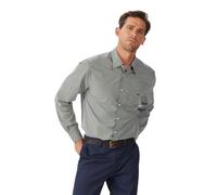 R M Williams Mens Quinn Classic Poplin Shirt - Green - Size: Medium