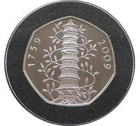 R.Mint 2009 Kew Gardens 50p Fifty Pence Proof Coin