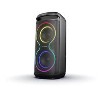 R-MUSIC - Blaster M - High Power Speaker - Bluetooth, RGB Lights, Karaoke Mode, Built-in Handle, Microphone Included, Phone and Tablet Holder Integrated - Battery Life 7 Hours