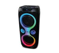 R-MUSIC Roller Box - High Power Speaker - 7 hours of autonomy, lights and music in rhythm - Karaoke and Guitar function - USB, AUX, Micro SD and Radio function - Handle and wheels