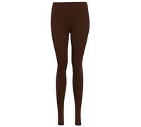 R&N FASHIONS - Girls' Kids Plain Leggings - Children & Teen Basic Stretchy Full-Length Pants for Everyday - Perfect for School, Travel, Sports (Chocolate, 13-14 Years)