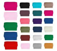 R&N FASHIONS Ladies Strapless Boob Tube Vest Bra Crop Top is Elastic, Stretchy, Sweat-Free and Stylish with Summer Beach Workout or Cocktail Wear Comfort (Stone, XXL)