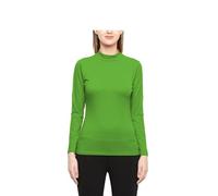 R&N FASHIONS - New Ladies Turtle Neck Long Sleeved Stretch Plain Polo Top Womens Jumper - Casual Wear - Comfortable Fit - Light Weight - Roll Neck - T-Shirt - Winter Wear (Jet Green, 12-14)