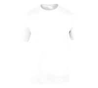 R&N FASHIONS Unisex Casual T-Shirt - Short Sleeve Round Neck, Soft Cotton-Poly Blend, Plain Pull-On Tee for Everyday Wear & Layering(White,XL)