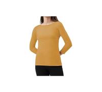 R&N FASHIONS Woman's Long Sleeve Round Neck T-Shirt Top - Stylish and Versatile - Casual Wear - Relaxed Fit - Everyday Comfort - Perfect Wardrobe Essential for All Seasons (Mustard, 12, Numeric_12)
