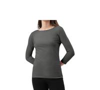 R&N FASHIONS Woman's Long Sleeve Round Neck T-Shirt Top - Stylish and Versatile - Casual Wear - Relaxed Fit - Everyday Comfort - Perfect Wardrobe Essential for All Seasons (Dark Grey, 12, Numeric_12)