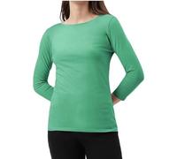 R&N FASHIONS Woman's Long Sleeve Round Neck T-Shirt Top - Stylish and Versatile - Casual Wear - Relaxed Fit - Everyday Comfort - Perfect Wardrobe Essential for All Seasons (Jet Green, 12, Numeric_12)