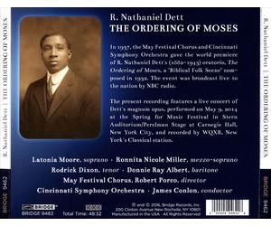 R. NATHANIEL DETT: THE ORDERING OF MOSES NEW CD