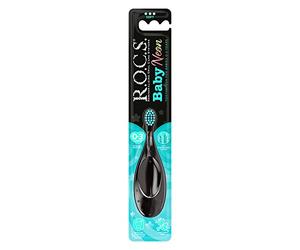 R.O.C.S. - Baby Toothbrush - Neon - 0-3 Years - Bright Design - Safe Toothbrush System - Colourful Baby Toothbrush (Colour Cannot be Selected)