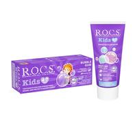 R.O.C.S. (ROCS) Kids (4-7 y.o.) Toothpaste Bubble Gum - with Fluoride - 500 ppm Fluoride - Protection Agains Caries - Protection Against Bacteria - Strengthening Enamel