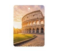 R-ome Italy Sunset Car Air Freshener Aromatherapy Tablets Hanging Scented Cards for Rooms Bathrooms Wardrobe Square